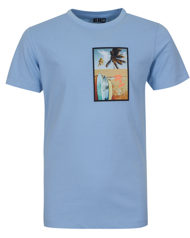 Someone t-shirt licht blauw manu