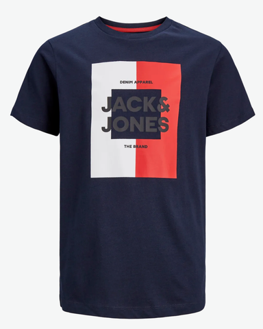 jack and jones t-shirt junior 12237033 blauw