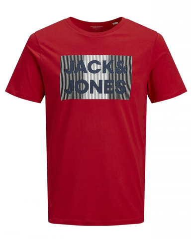 jack and jones t-shirt rood jongen 12255502