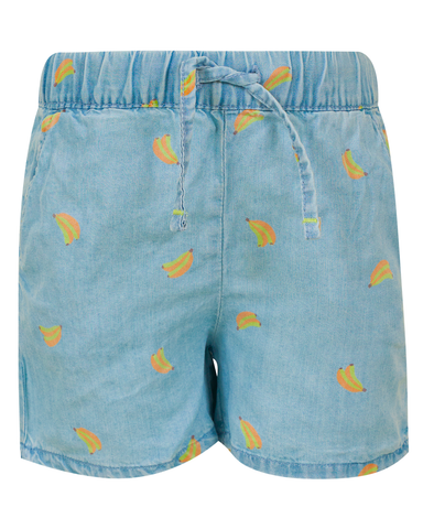 someone short banaan Fruix light blue denim